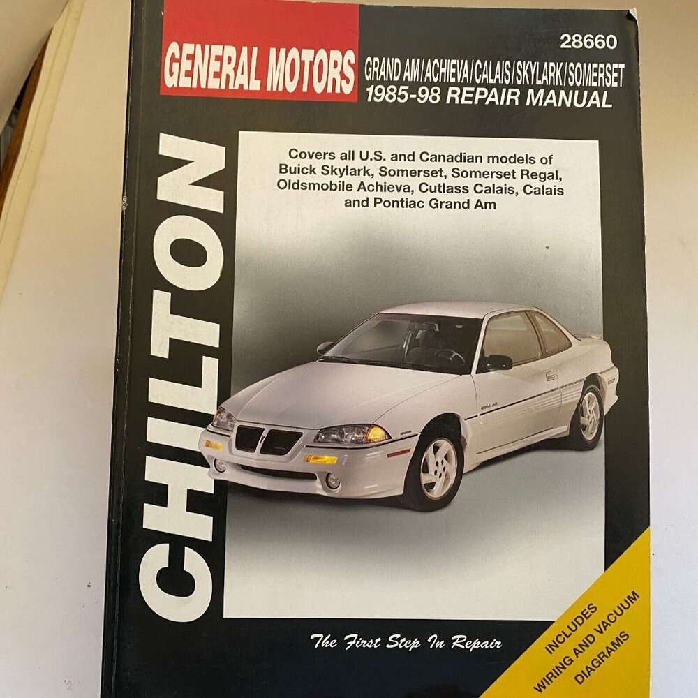 GRAND AM BUICK SKYLARK 1985-98 GM Chilton Automotive Repair Manual 28660